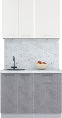 Кухонный гарнитур Интерлиния Мила Пластик 1.1 А - фото