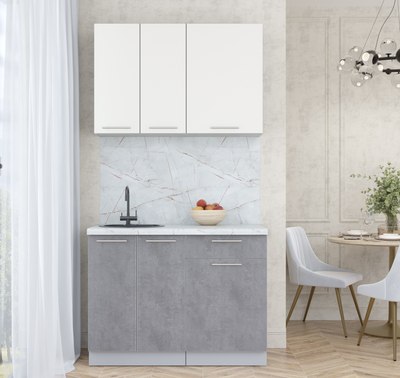 Кухонный гарнитур Интерлиния Мила Пластик 1.1 А