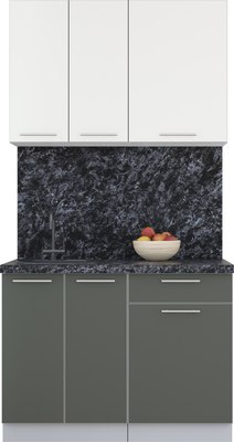 Кухонный гарнитур Интерлиния Мила Пластик 1.1 А - фото