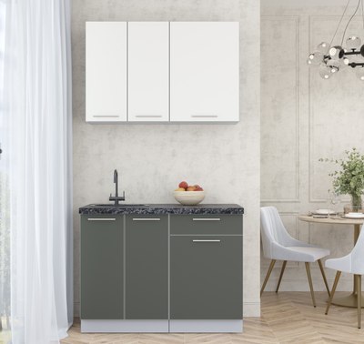 Кухонный гарнитур Интерлиния Мила Пластик 1.1 А