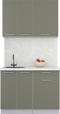 Кухонный гарнитур Интерлиния Мила Пластик 1.1 А - фото