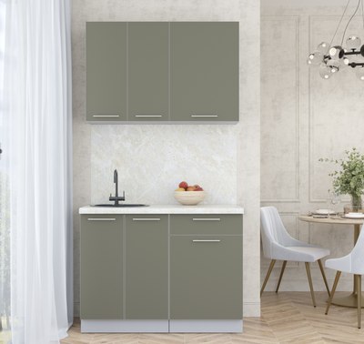 Кухонный гарнитур Интерлиния Мила Пластик 1.1 А