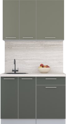 Кухонный гарнитур Интерлиния Мила Пластик 1.1 А - фото