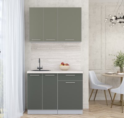 Кухонный гарнитур Интерлиния Мила Пластик 1.1 А