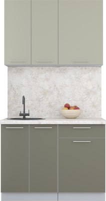 Кухонный гарнитур Интерлиния Мила Пластик 1.1 А - фото