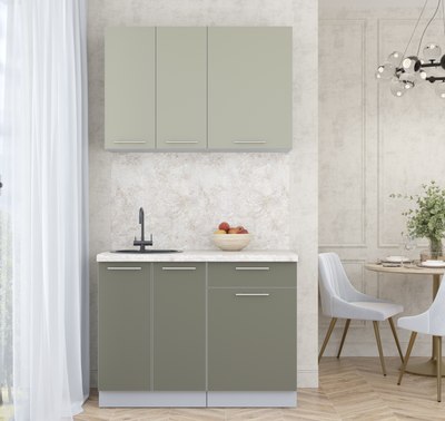 Кухонный гарнитур Интерлиния Мила Пластик 1.1 А