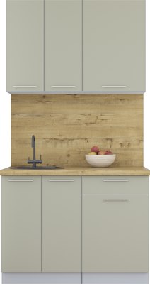 Кухонный гарнитур Интерлиния Мила Пластик 1.1 А - фото