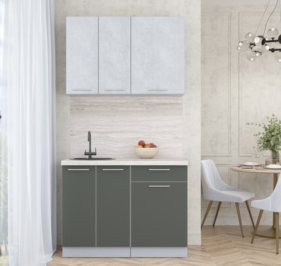 Кухонный гарнитур Интерлиния Мила Пластик 1.1 А