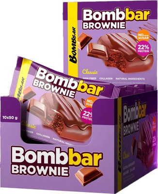 Набор протеинового печенья Bombbar Брауни классический - фото