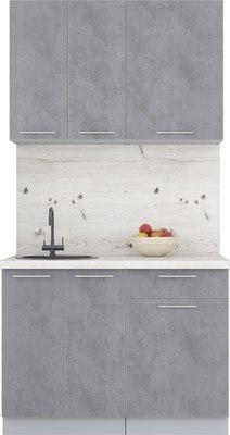 Кухонный гарнитур Интерлиния Мила Пластик 1.1 А - фото