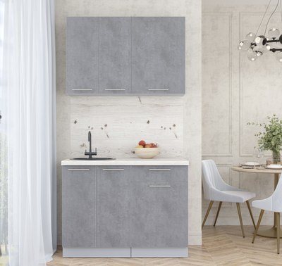 Кухонный гарнитур Интерлиния Мила Пластик 1.1 А