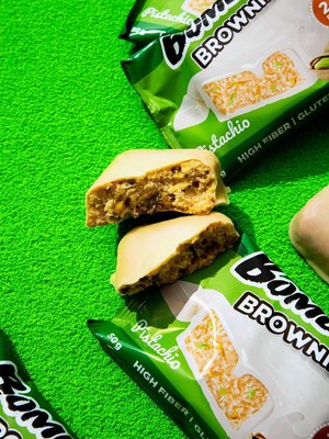 Набор протеинового печенья Bombbar Брауни с фисташкой
