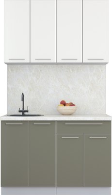 Кухонный гарнитур Интерлиния Мила Пластик 1.2 А - фото