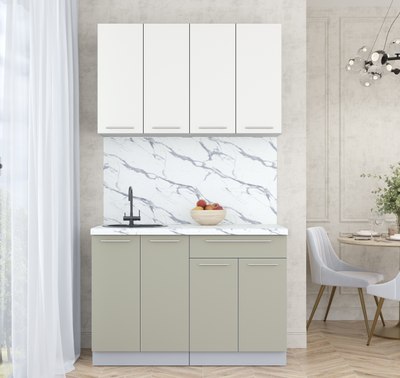 Кухонный гарнитур Интерлиния Мила Пластик 1.2 А