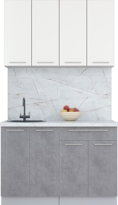 Кухонный гарнитур Интерлиния Мила Пластик 1.2 А - фото