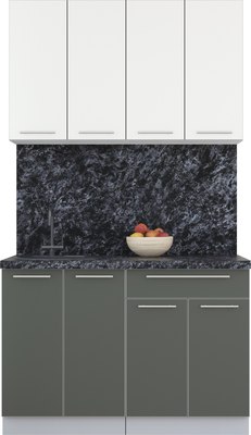 Кухонный гарнитур Интерлиния Мила Пластик 1.2 А - фото