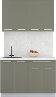 Кухонный гарнитур Интерлиния Мила Пластик 1.2 А - фото