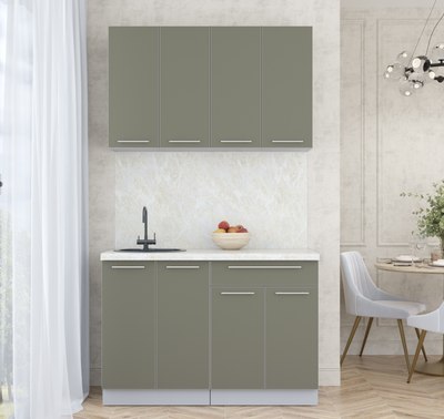 Кухонный гарнитур Интерлиния Мила Пластик 1.2 А