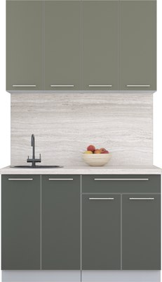 Кухонный гарнитур Интерлиния Мила Пластик 1.2 А - фото