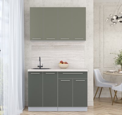 Кухонный гарнитур Интерлиния Мила Пластик 1.2 А