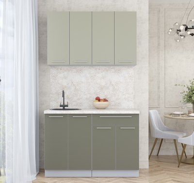 Кухонный гарнитур Интерлиния Мила Пластик 1.2 А