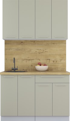 Кухонный гарнитур Интерлиния Мила Пластик 1.2 А - фото