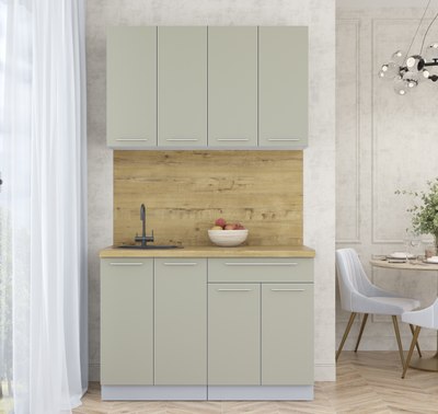 Кухонный гарнитур Интерлиния Мила Пластик 1.2 А