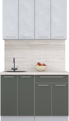 Кухонный гарнитур Интерлиния Мила Пластик 1.2 А - фото