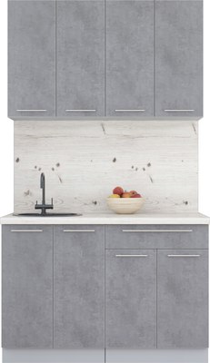 Кухонный гарнитур Интерлиния Мила Пластик 1.2 А - фото