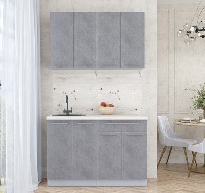 Кухонный гарнитур Интерлиния Мила Пластик 1.2 А