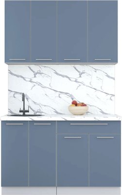 Кухонный гарнитур Интерлиния Мила Пластик 1.3 А - фото