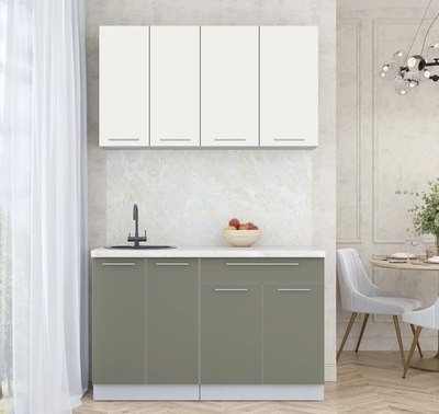 Кухонный гарнитур Интерлиния Мила Пластик 1.3 А