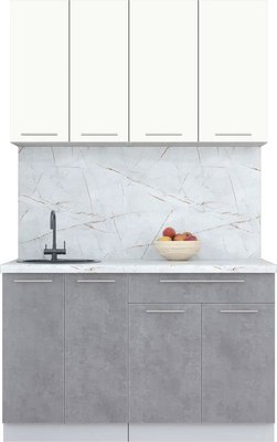 Кухонный гарнитур Интерлиния Мила Пластик 1.3 А - фото