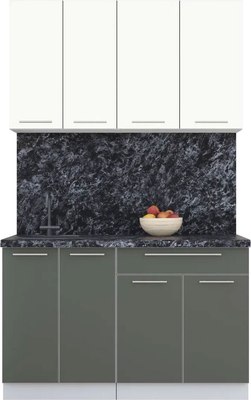 Кухонный гарнитур Интерлиния Мила Пластик 1.3 А - фото