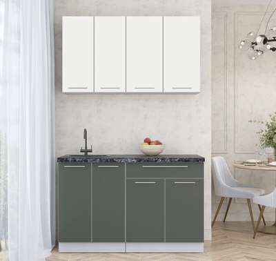 Кухонный гарнитур Интерлиния Мила Пластик 1.3 А