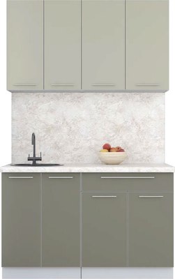 Кухонный гарнитур Интерлиния Мила Пластик 1.3 А - фото