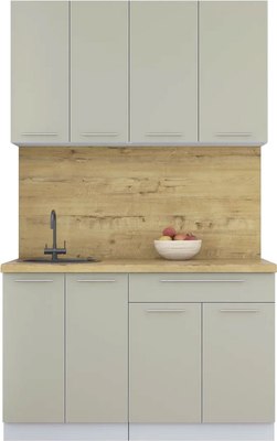 Кухонный гарнитур Интерлиния Мила Пластик 1.3 А - фото