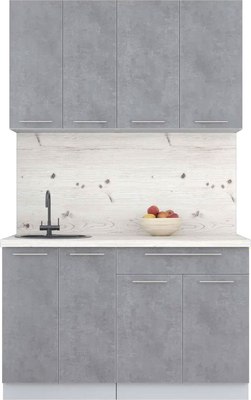 Кухонный гарнитур Интерлиния Мила Пластик 1.3 А - фото