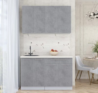 Кухонный гарнитур Интерлиния Мила Пластик 1.3 А