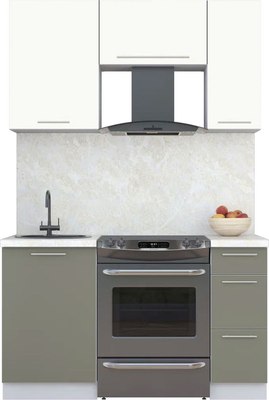 Кухонный гарнитур Интерлиния Мила Пластик 1.4 А - фото