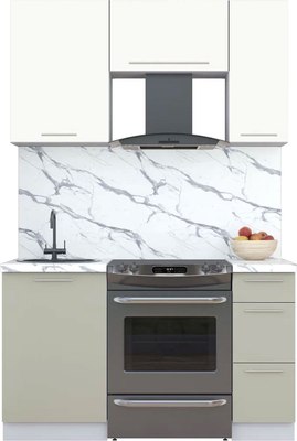 Кухонный гарнитур Интерлиния Мила Пластик 1.4 А - фото