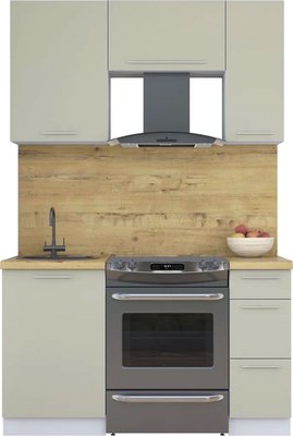 Кухонный гарнитур Интерлиния Мила Пластик 1.4 А - фото