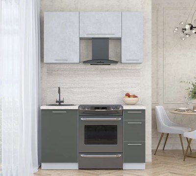 Кухонный гарнитур Интерлиния Мила Пластик 1.4 А