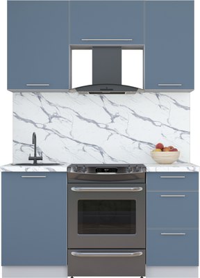 Кухонный гарнитур Интерлиния Мила Пластик 1.5 А - фото