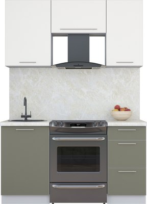 Кухонный гарнитур Интерлиния Мила Пластик 1.5 А - фото