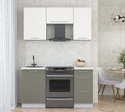 Кухонный гарнитур Интерлиния Мила Пластик 1.5 А