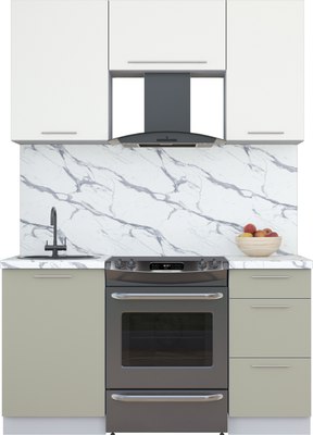 Кухонный гарнитур Интерлиния Мила Пластик 1.5 А - фото