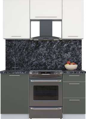 Кухонный гарнитур Интерлиния Мила Пластик 1.5 А - фото