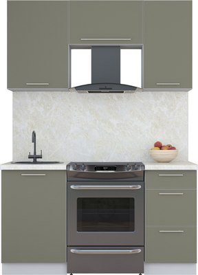 Кухонный гарнитур Интерлиния Мила Пластик 1.5 А - фото