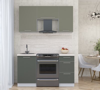 Кухонный гарнитур Интерлиния Мила Пластик 1.5 А